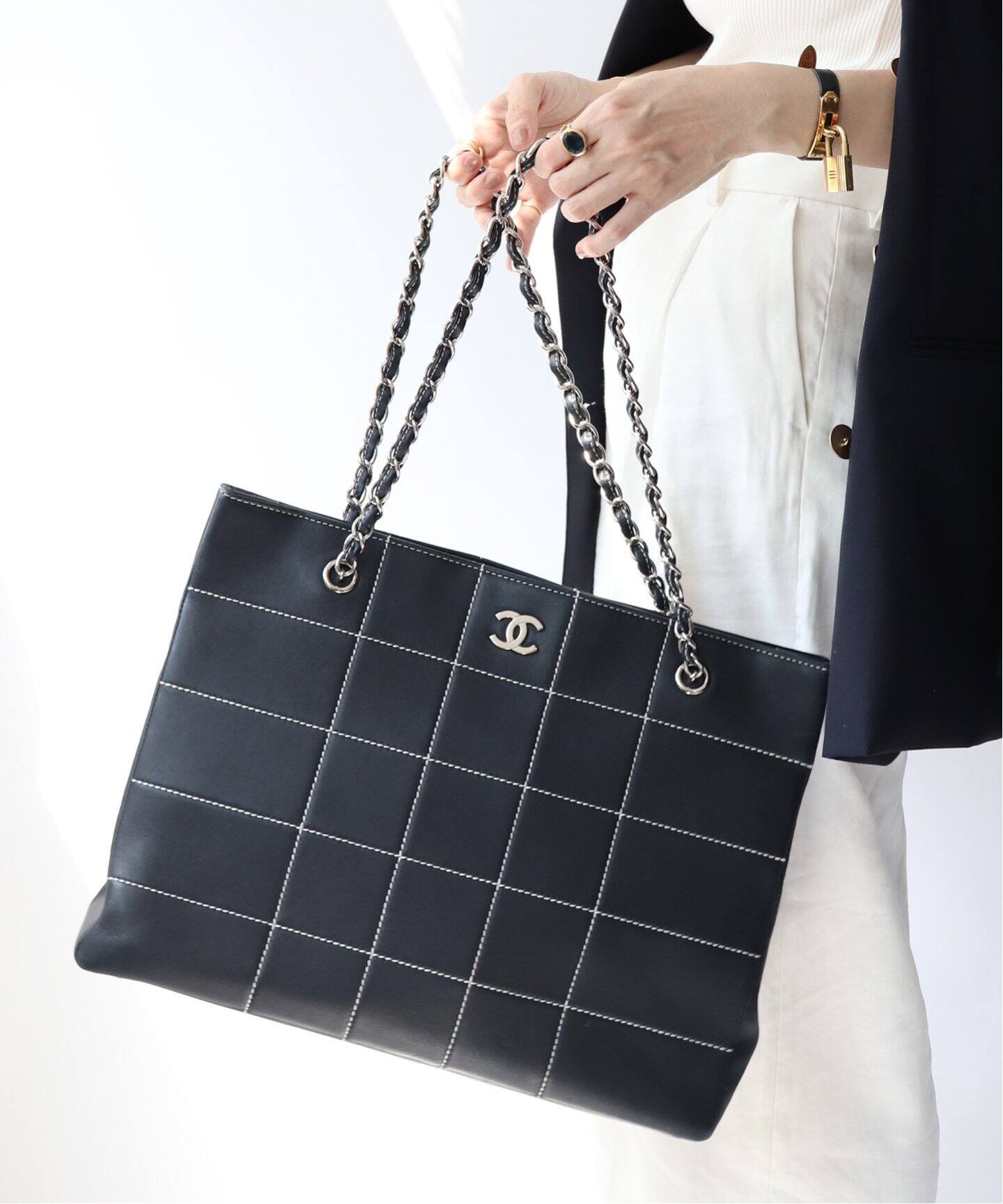 VINTAGE CHANEL/シャネル】Chocobar トートバッグ（トートバッグ  