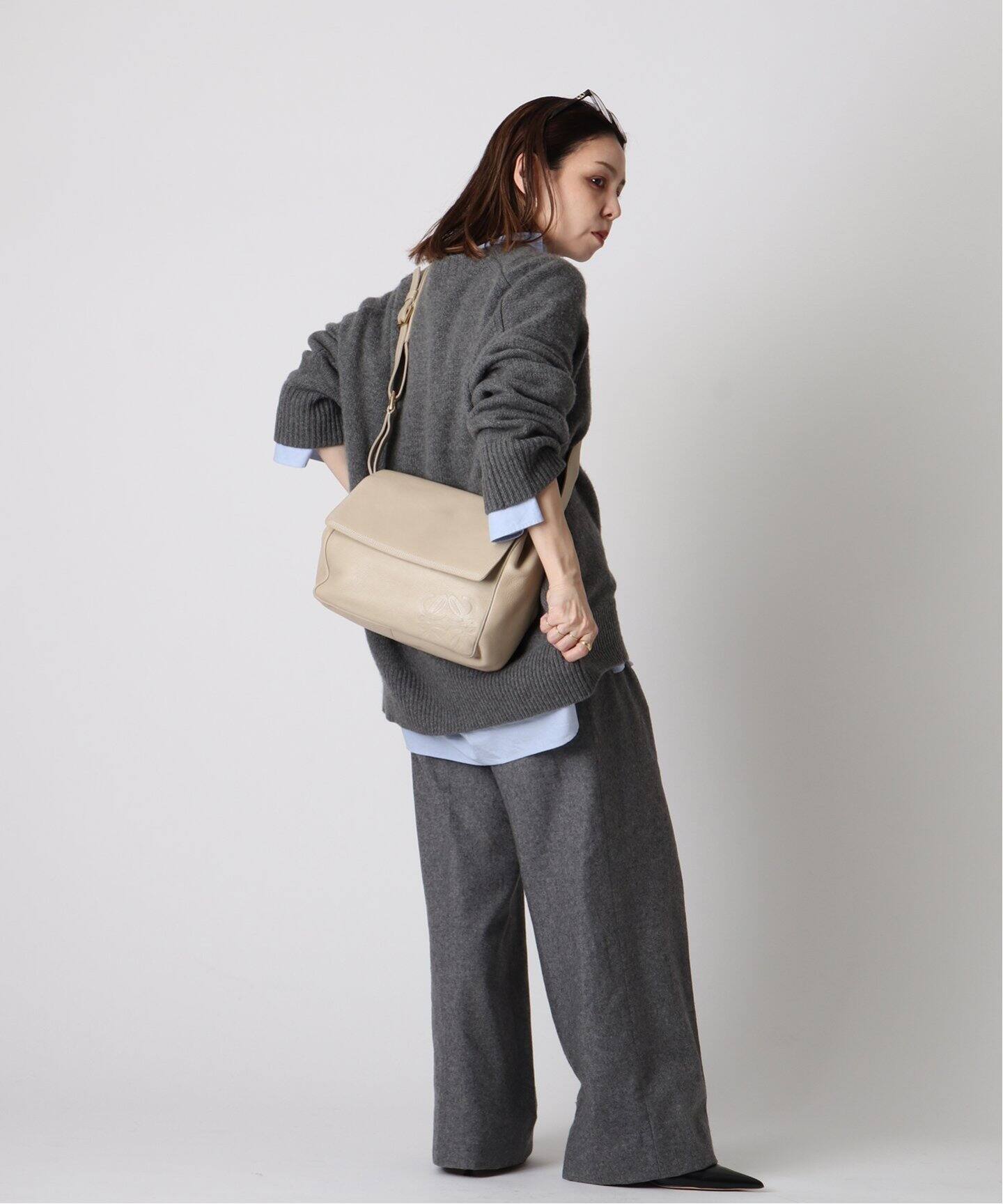 VINTAGE LOEWE/ロエベ】アナグラム ショルダーバッグ（ショルダー 