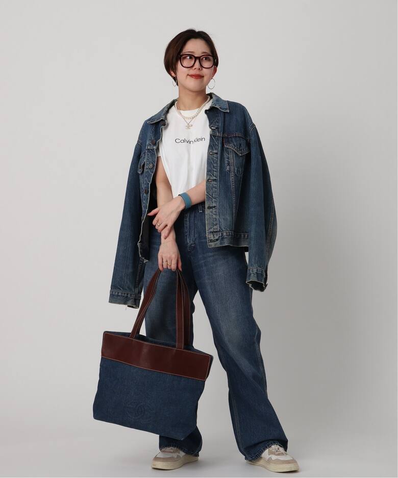 VINTAGE CHANEL/シャネル】デニム トートバッグ（トートバッグ 