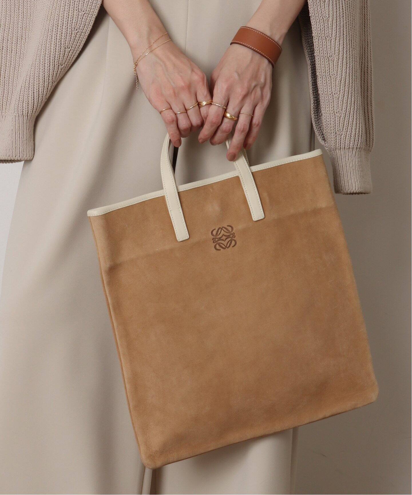 VINTAGE LOEWE/ロエベ】tote 32 suede（トートバッグ）｜DECOUVERTE 