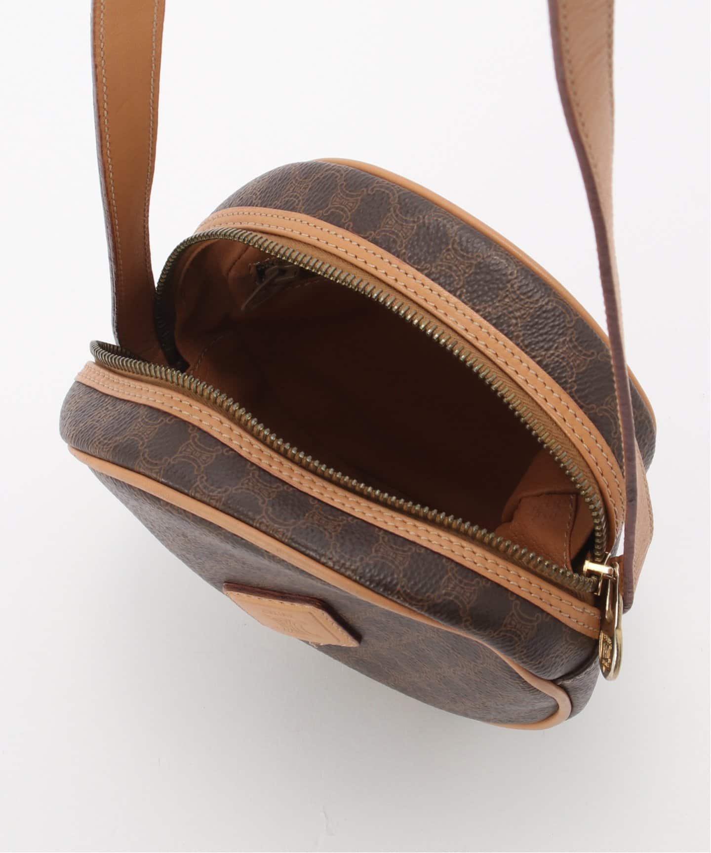 【CELINE】vintage macadam triomphe circle ring★ショルダー Celine Vintage Black Macadam Triomphe 2way Shoulder Bag
