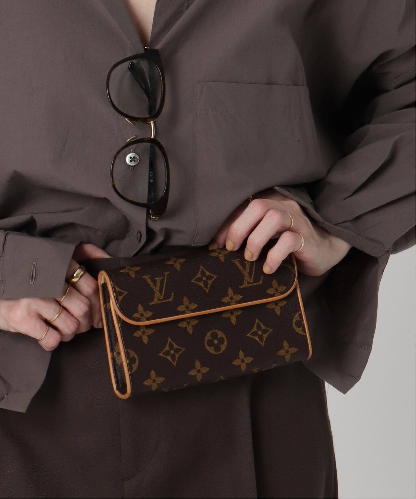極美品】LOUIS VUITTON 負ける コインケース付き ショルダーバッグ