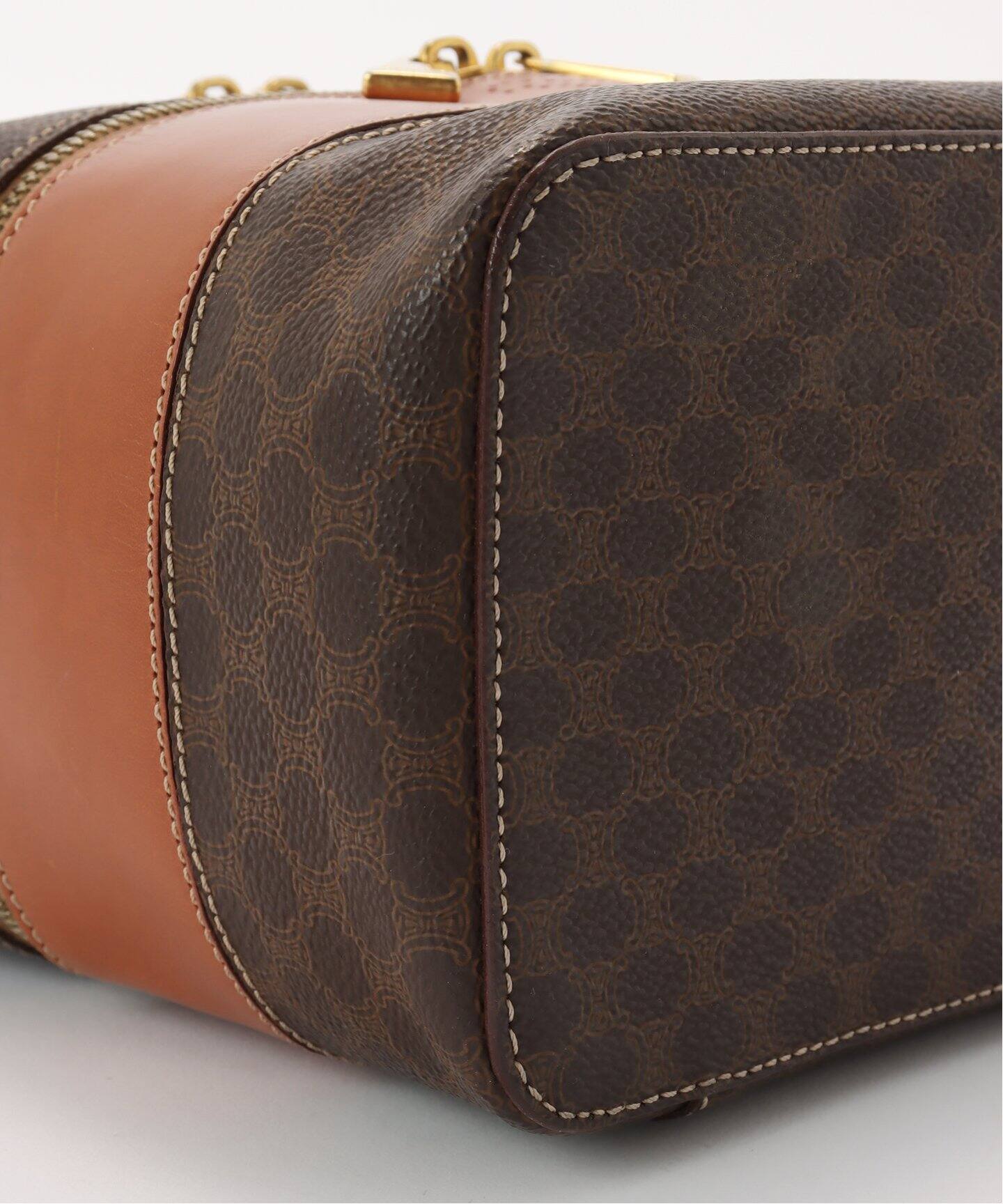 セリーヌビンテージ　マカダム　バニティバッグ VINTAGE CELINE/セリーヌ】macadam バニティバッグ