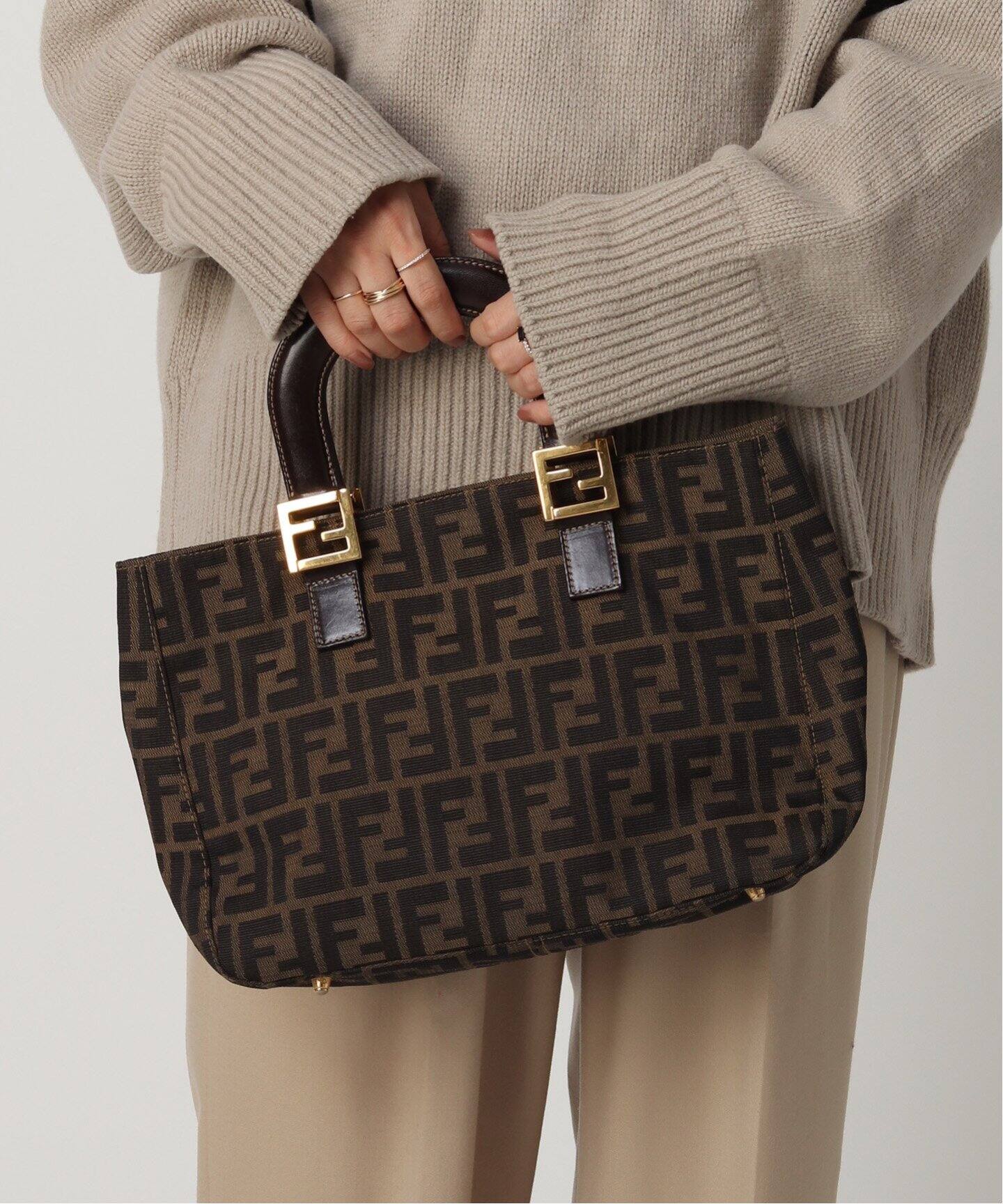 VINTAGE FENDI/フェンディ】Zucca トートバッグ（トートバッグ 
