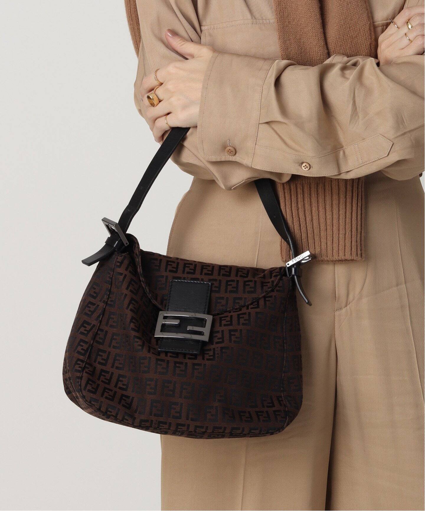 VINTAGE FENDI/フェンディ】Zucchino セミショルダーバッグ  