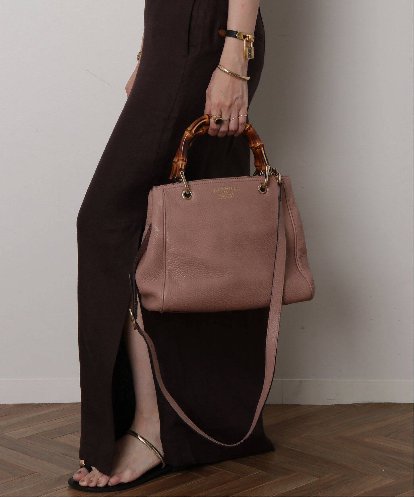 VINTAGE GUCCI/グッチ】Bamboo shopper 2way（トートバッグ 