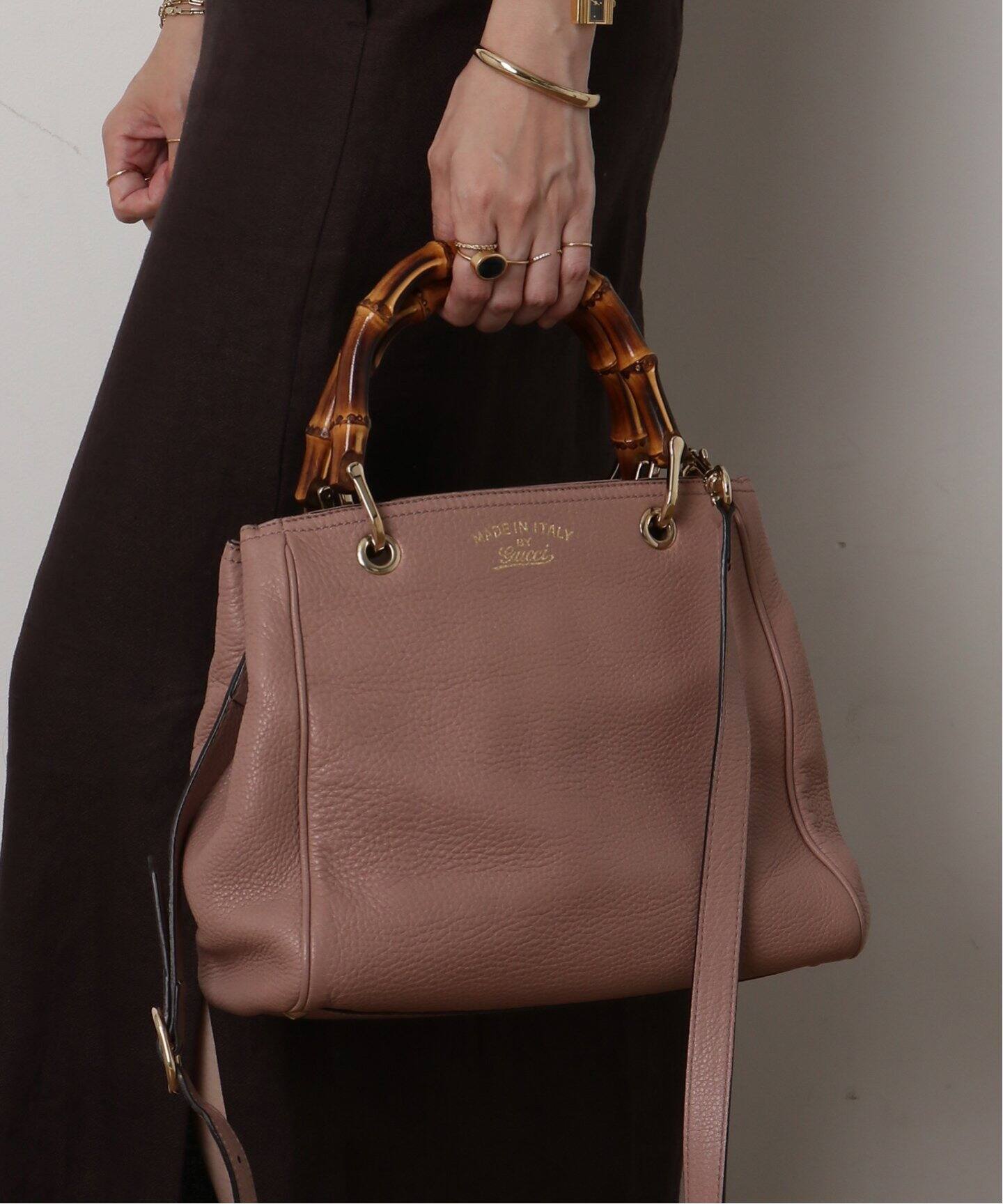 VINTAGE GUCCI/グッチ】Bamboo shopper 2way（トートバッグ 
