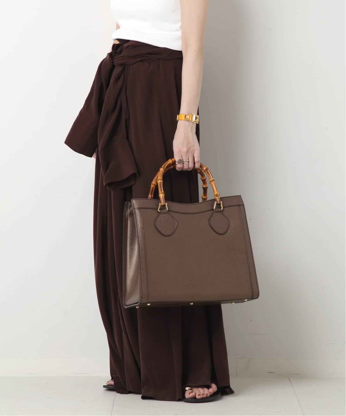 VINTAGE GUCCI/グッチ】Bamboo トートバッグ 34（トートバッグ
