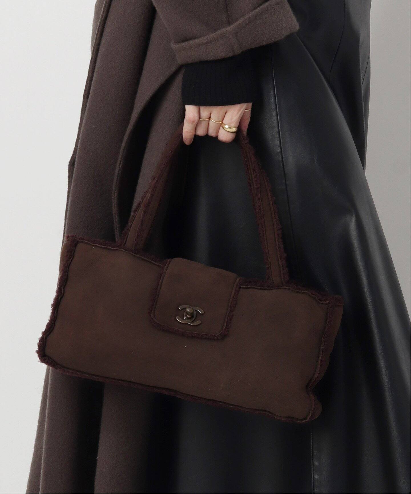 VINTAGE CHANEL/シャネル】ムートン トートバッグ（トートバッグ  