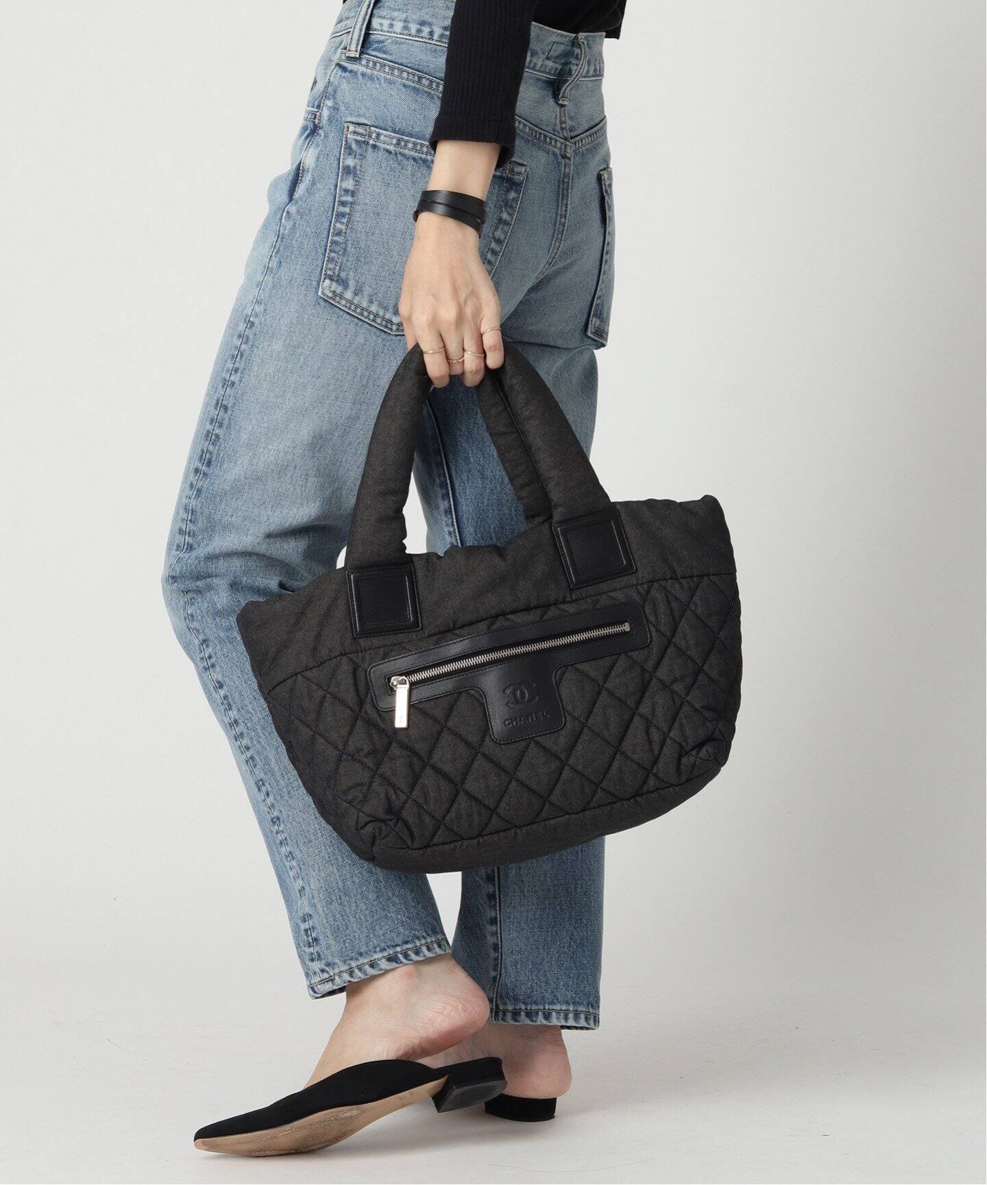 VINTAGE CHANEL/シャネル】Coco cocoon tote denim（トートバッグ 