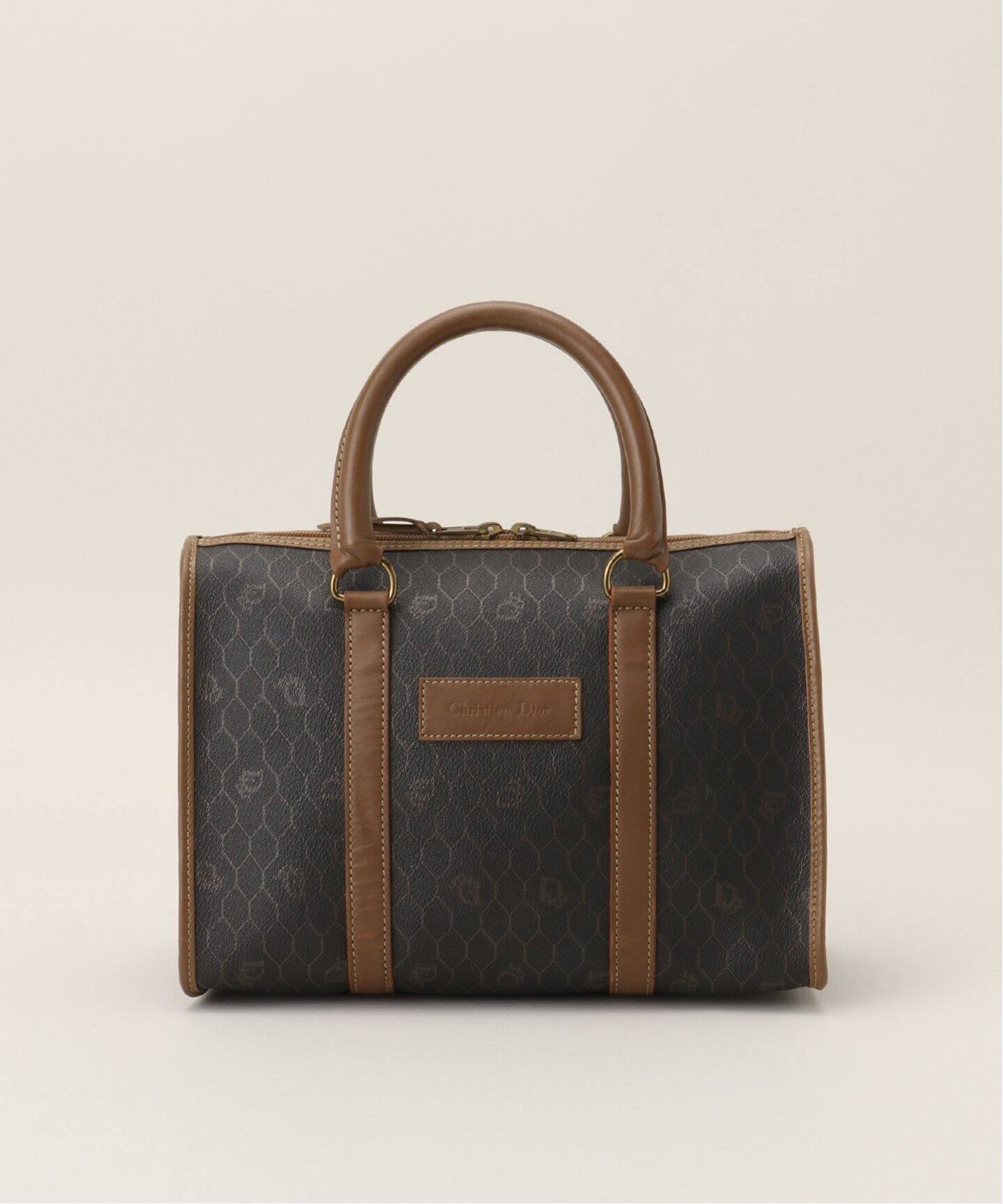 極美品 クリスチャンディオール ハニカム ボストンバッグ むくん 