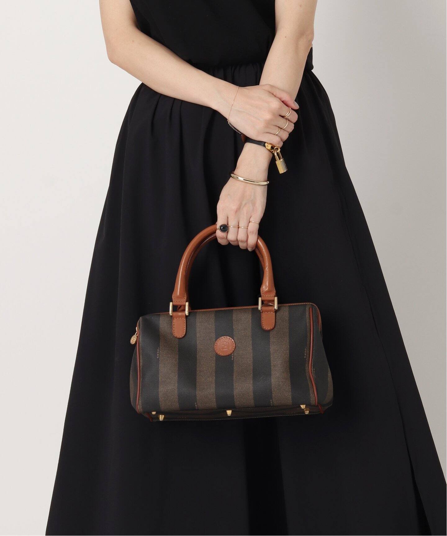 VINTAGE FENDI/フェンディ】Pequin ボストンバッグ（ボストン 