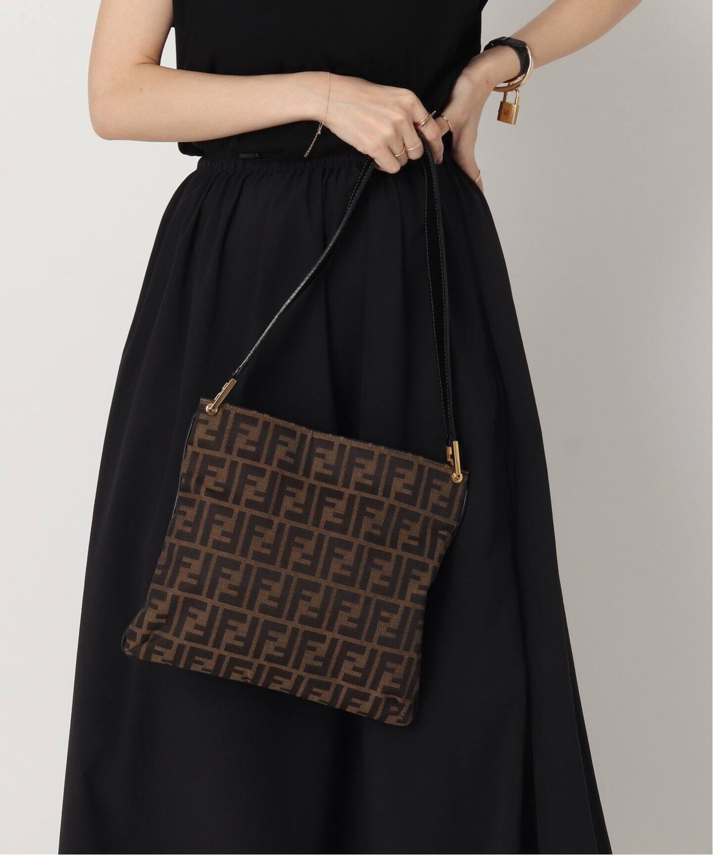 VINTAGE FENDI/フェンディ】Zucca セミショルダーバッグ（ショルダー 