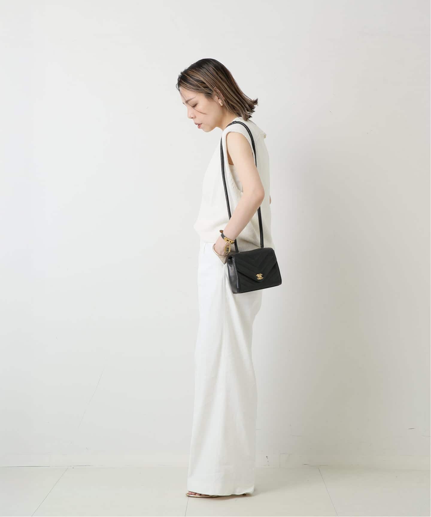 VINTAGE CHANEL/シャネル】V stitch ショルダーバッグ（ショルダー
