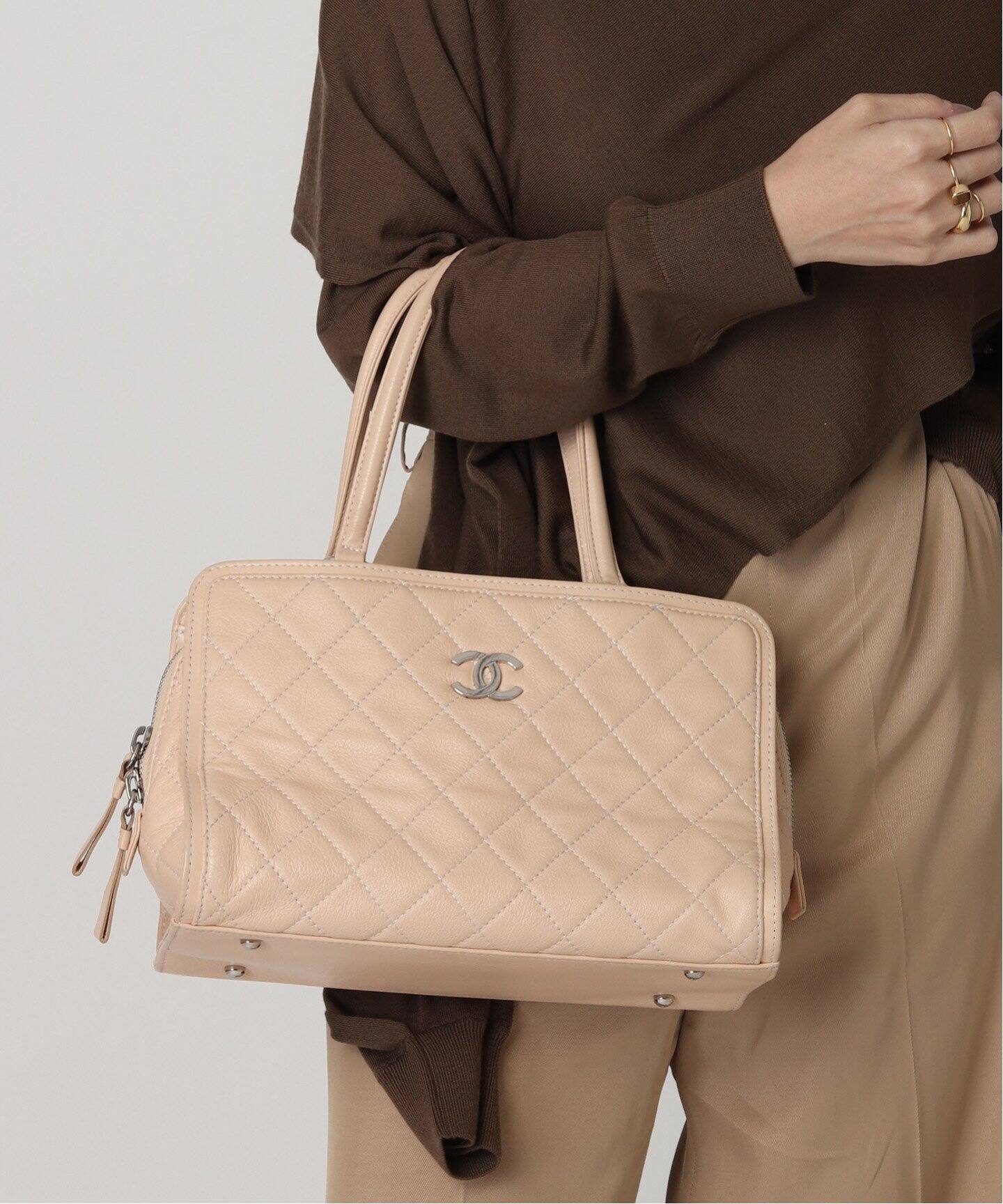 VINTAGE CHANEL/シャネル】ボストンバッグ（ボストンバッグ 