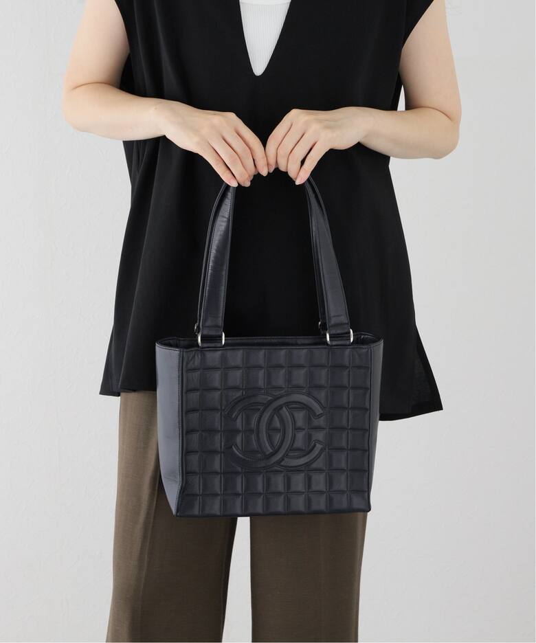 VINTAGE CHANEL/シャネル】Choco bar tote（トートバッグ 