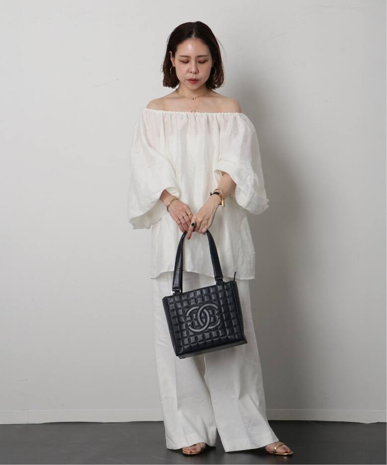 VINTAGE CHANEL/シャネル】Choco bar tote（トートバッグ 