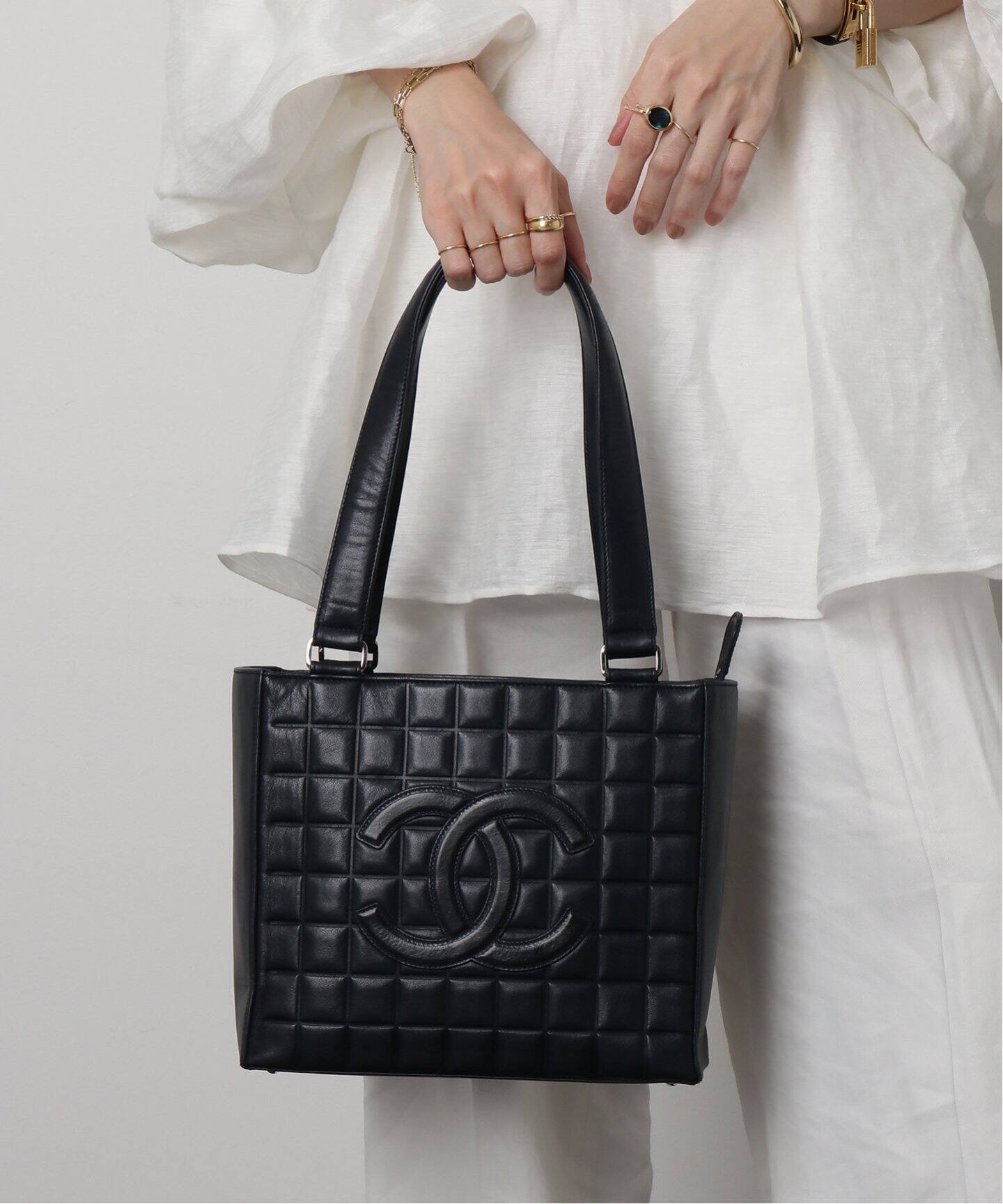 VINTAGE CHANEL/シャネル】Choco bar tote（トートバッグ  