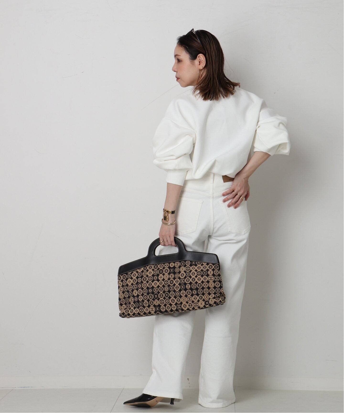 VINTAGE CHANEL/シャネル】ハンドバッグ coco print（ハンドバッグ  