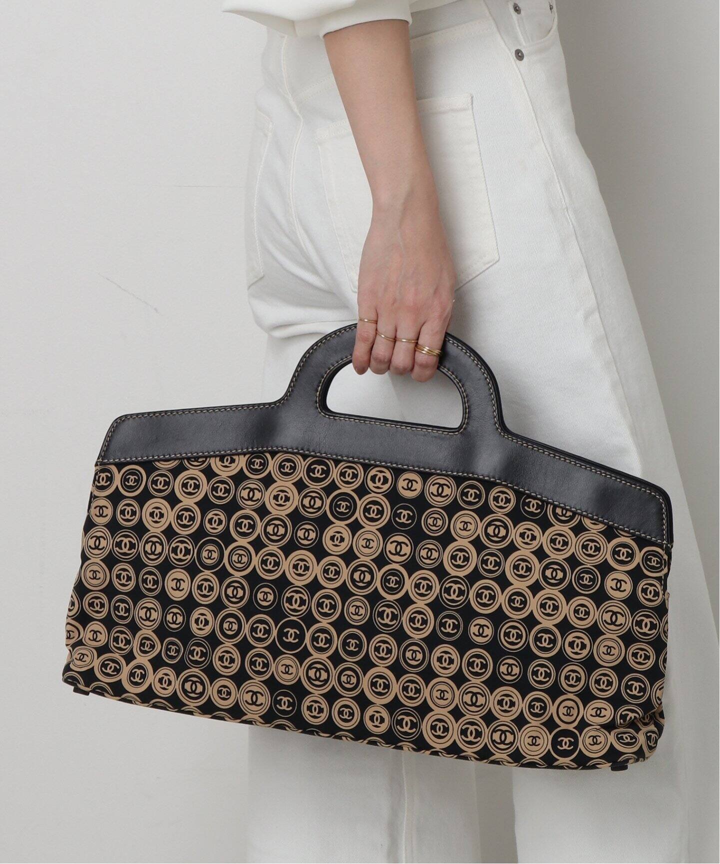 VINTAGE CHANEL/シャネル】ハンドバッグ coco print（ハンドバッグ  