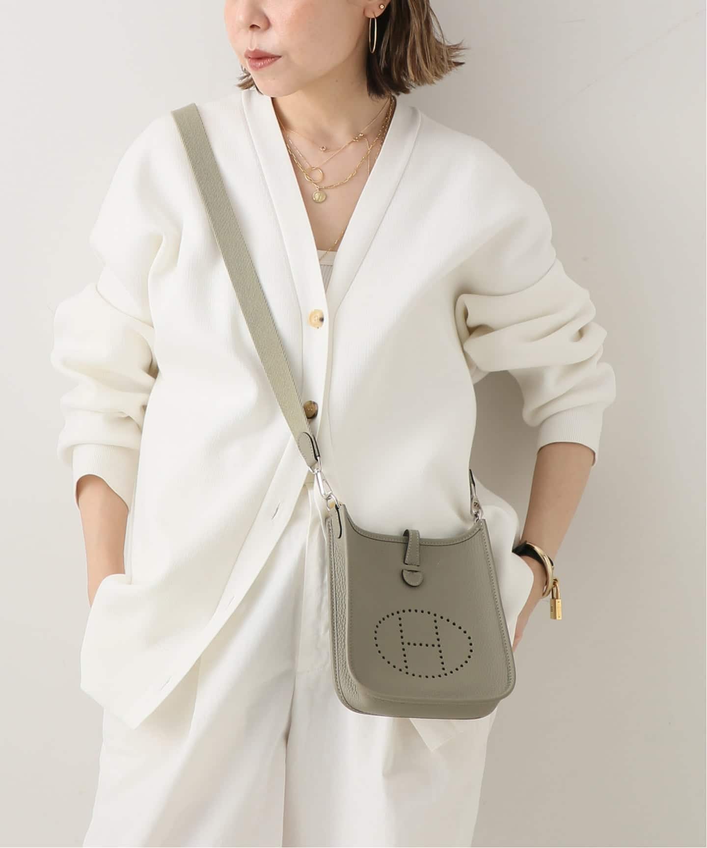HERMES エルメス ポケット タンクトップ 44 VINTAGE HERMES/エルメス】Evelyne amazone tpm（ショルダーバッグ