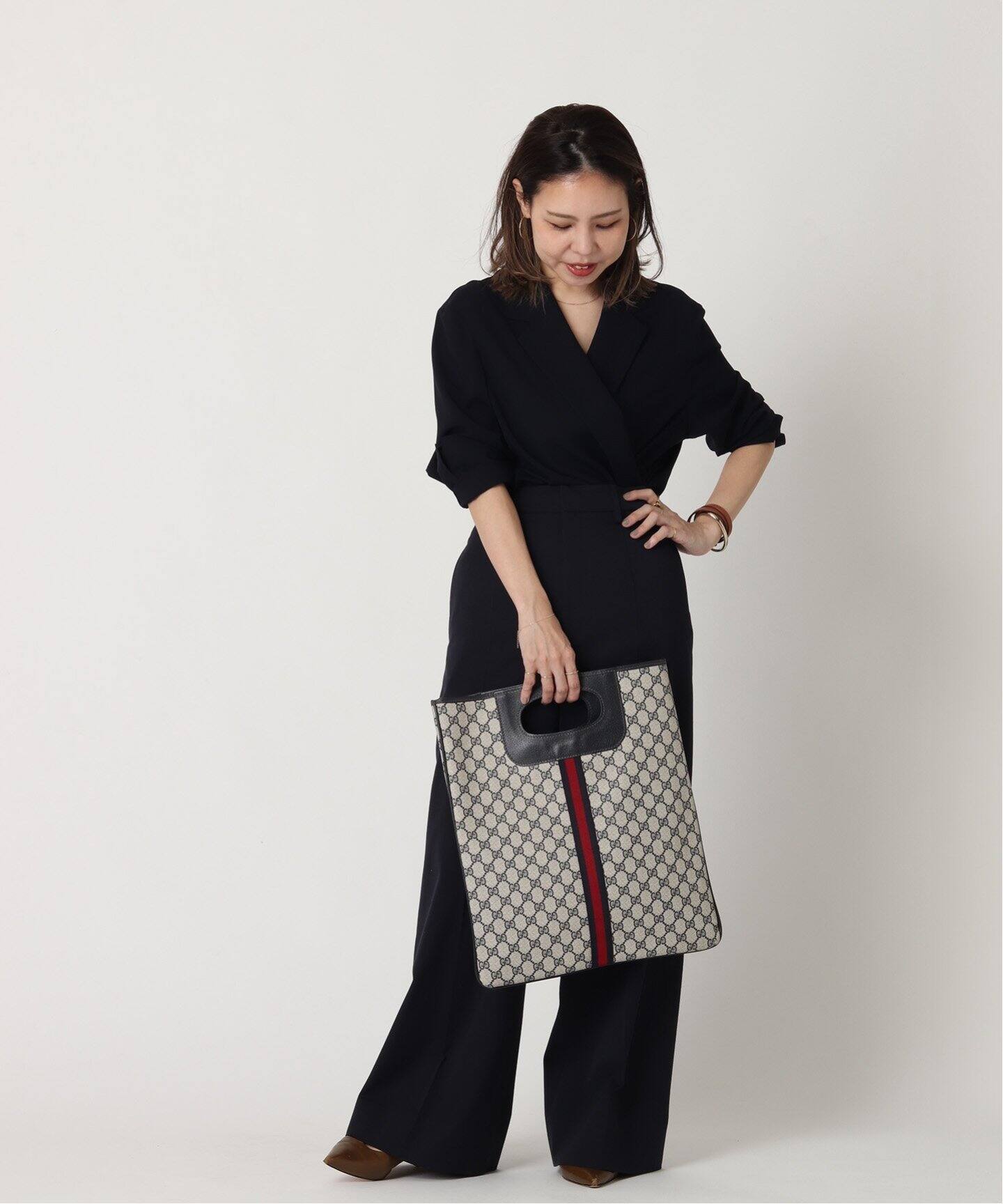 VINTAGE GUCCI/グッチ】GG トートバッグ 36（トートバッグ  