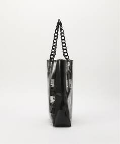 VINTAGE CHANEL/シャネル】 Windowsline ビニールトートバッグ（トート 