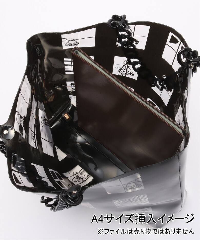 VINTAGE CHANEL/シャネル】 Windowsline ビニールトートバッグ（トート 