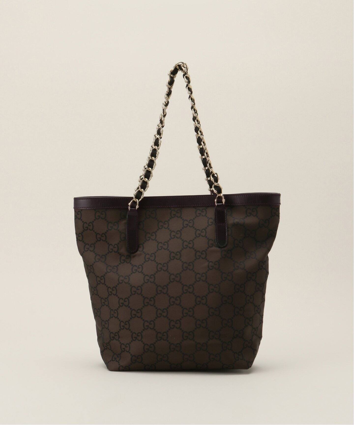 VINTAGE GUCCI/グッチ】チェーントートバッグ 25（トートバッグ 