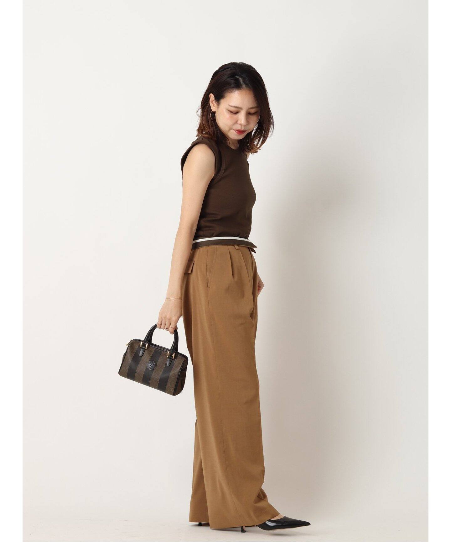 VINTAGE FENDI/フェンディ】Pequin ミニボストンバッグ（ボストン  