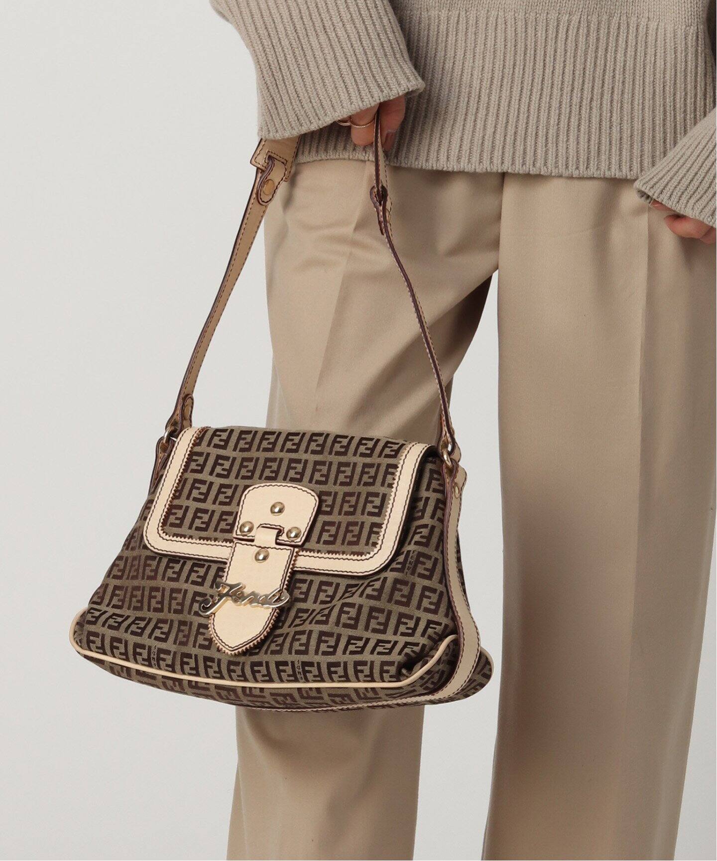 VINTAGE FENDI/フェンディ】Zucchino ショルダーバッグ（ショルダー 