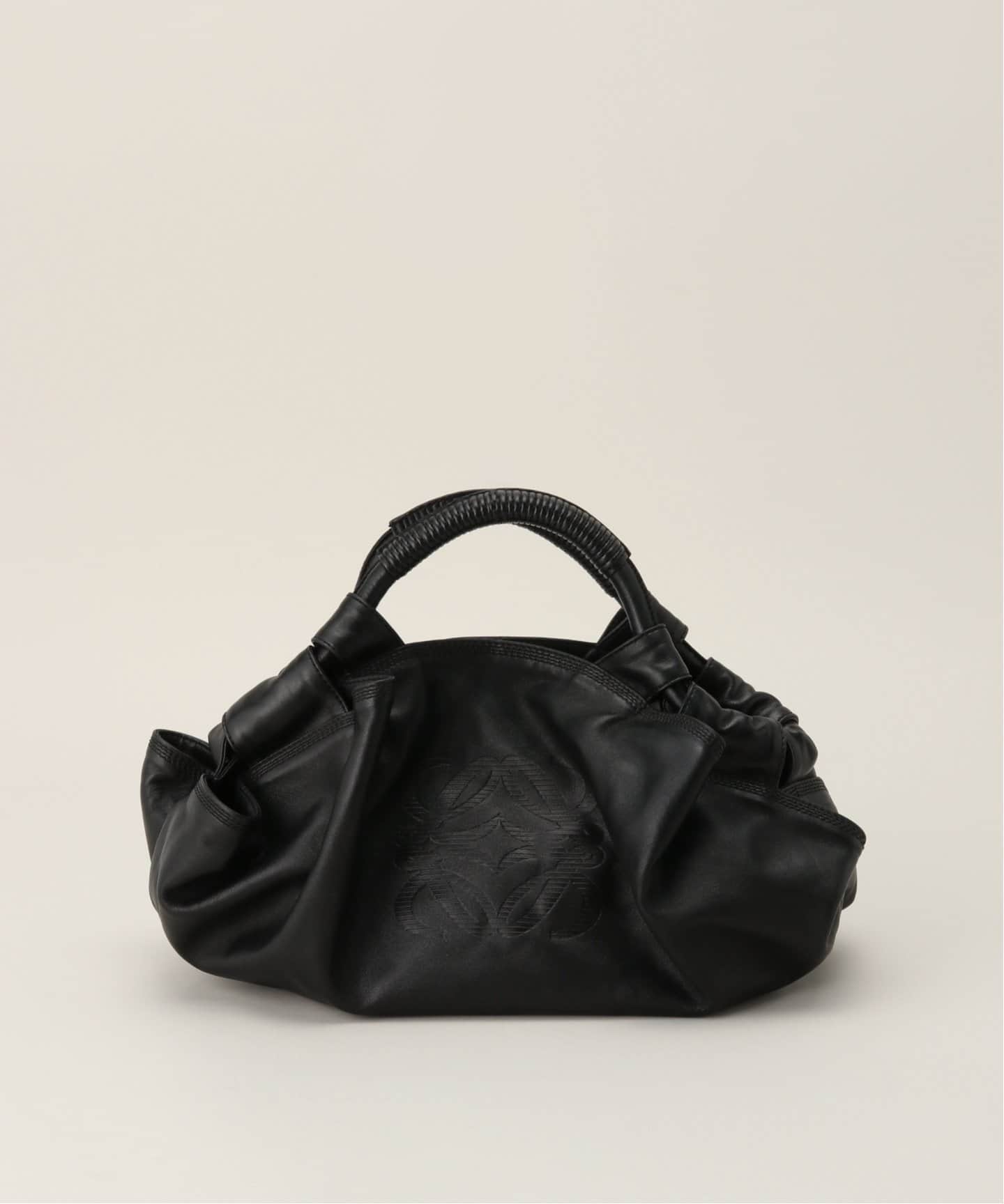 ロエベ ハンドバッグ - 黒 ナッパレザー ヴィンテージ正規品LOEWE