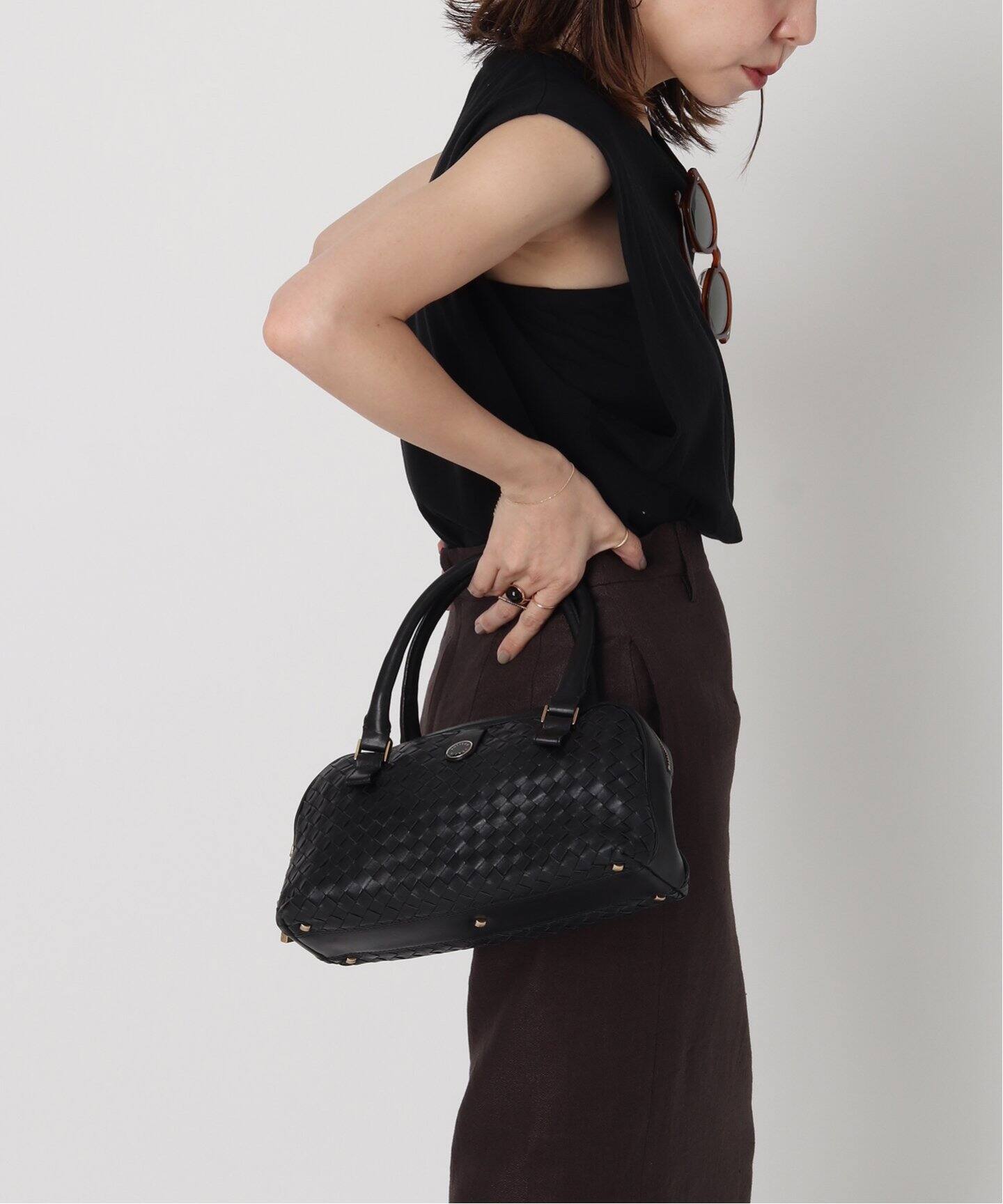VINTAGE BOTTEGA VENETA/ボッテガ ヴェネタ】Intrecciato boston bag 