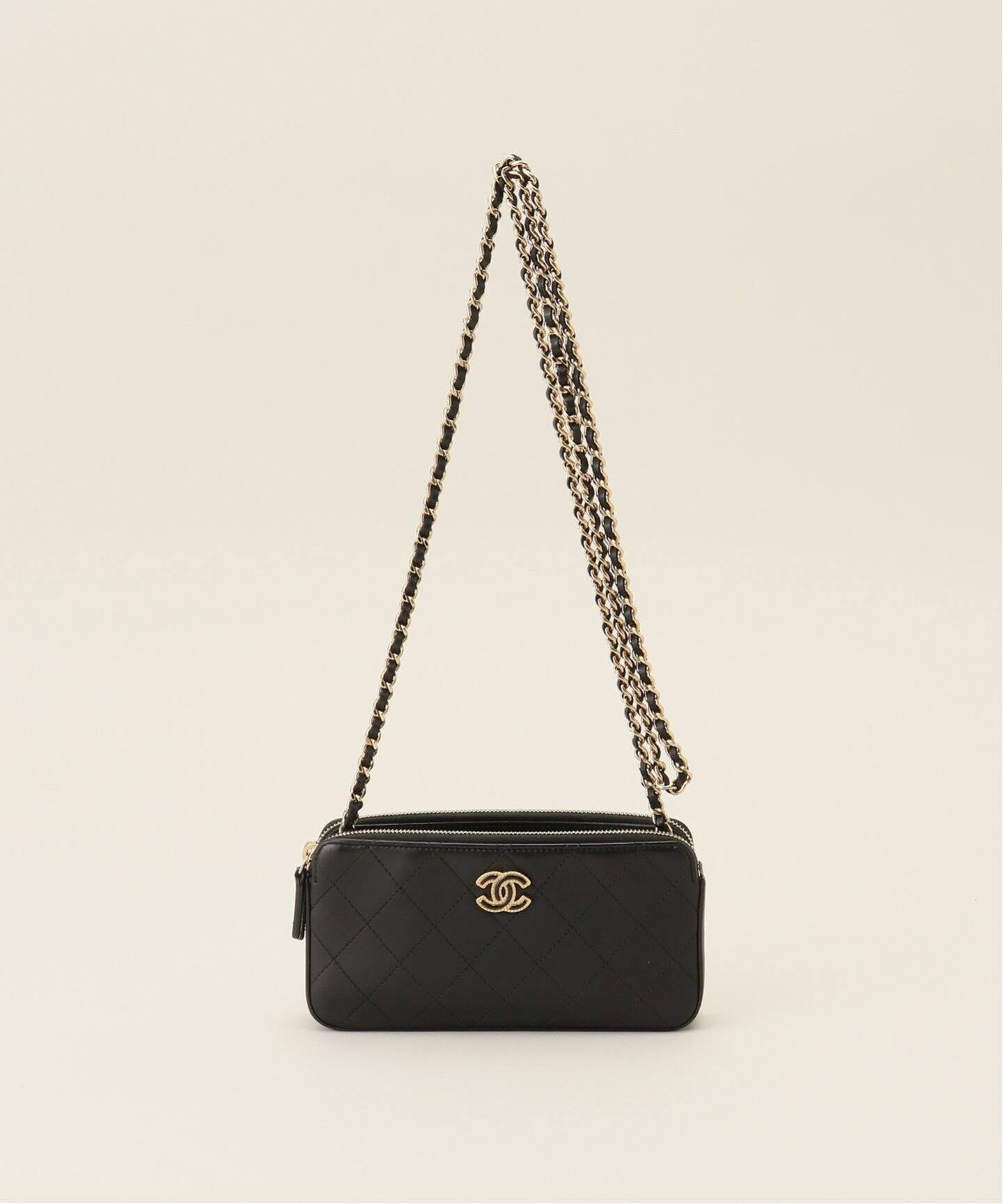 VINTAGE CHANEL/シャネル】マトラッセチェーンウォレット（ショルダー 
