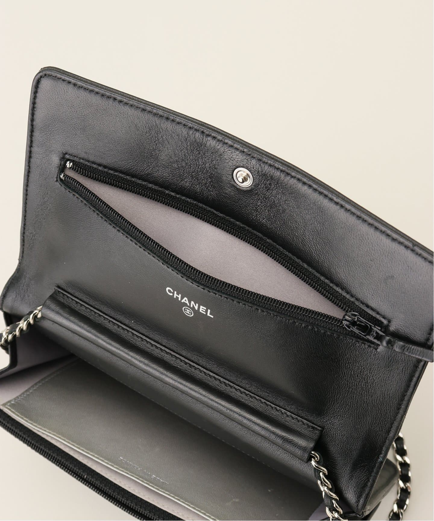 VINTAGE CHANEL/シャネル】チェーンウォレット camellia