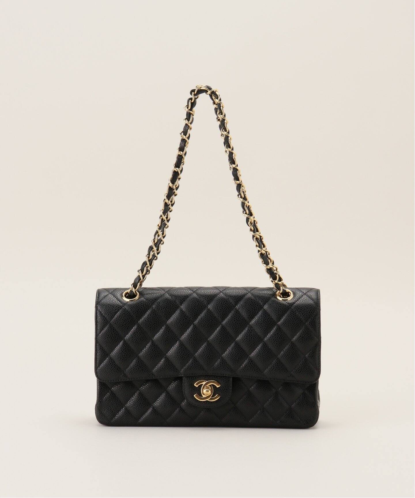 VINTAGE CHANEL/シャネル】マトラッセチェーンショルダーバッグ 25 cv  