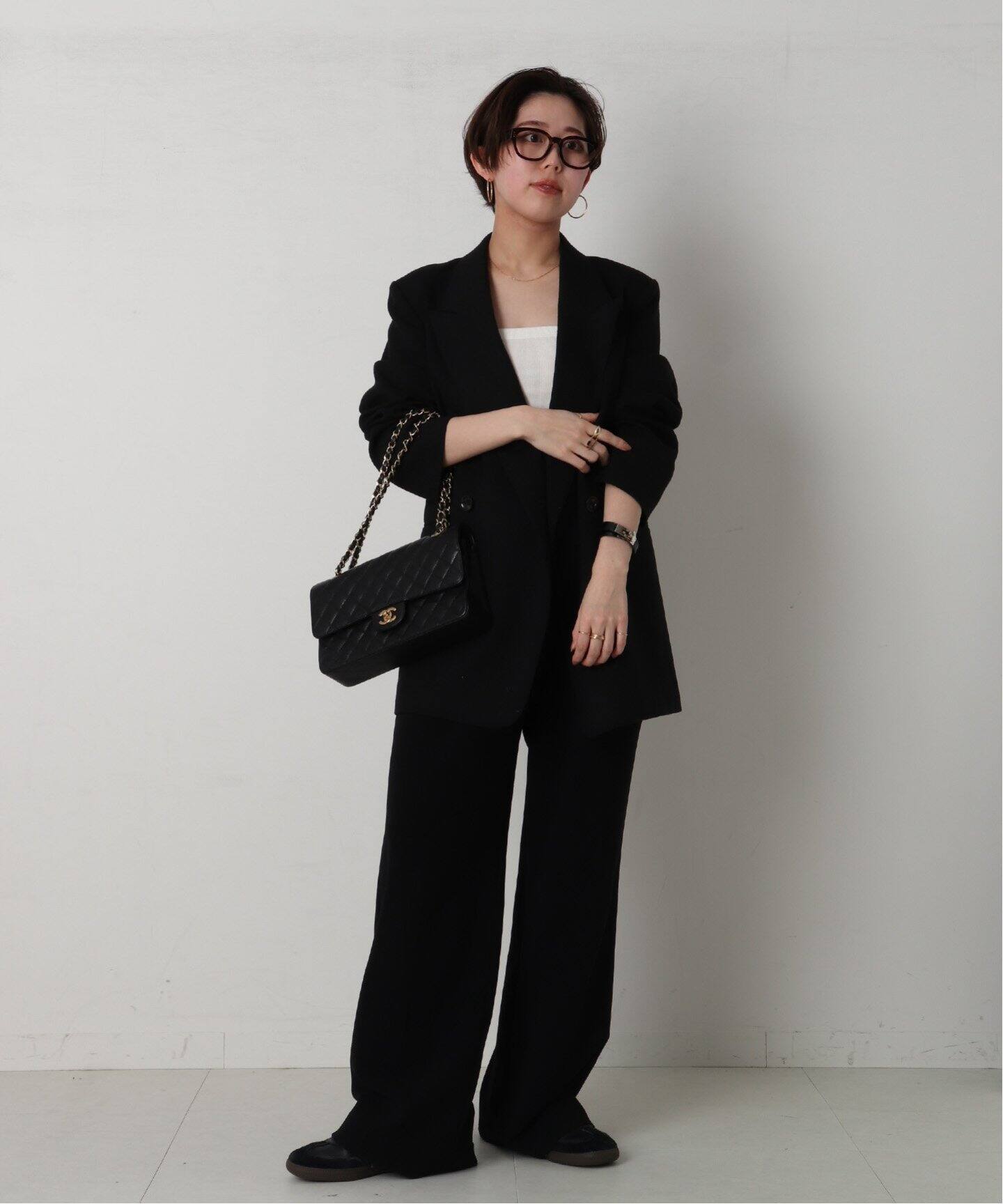 VINTAGE CHANEL/シャネル】マトラッセチェーンショルダーバッグ 25 cv 
