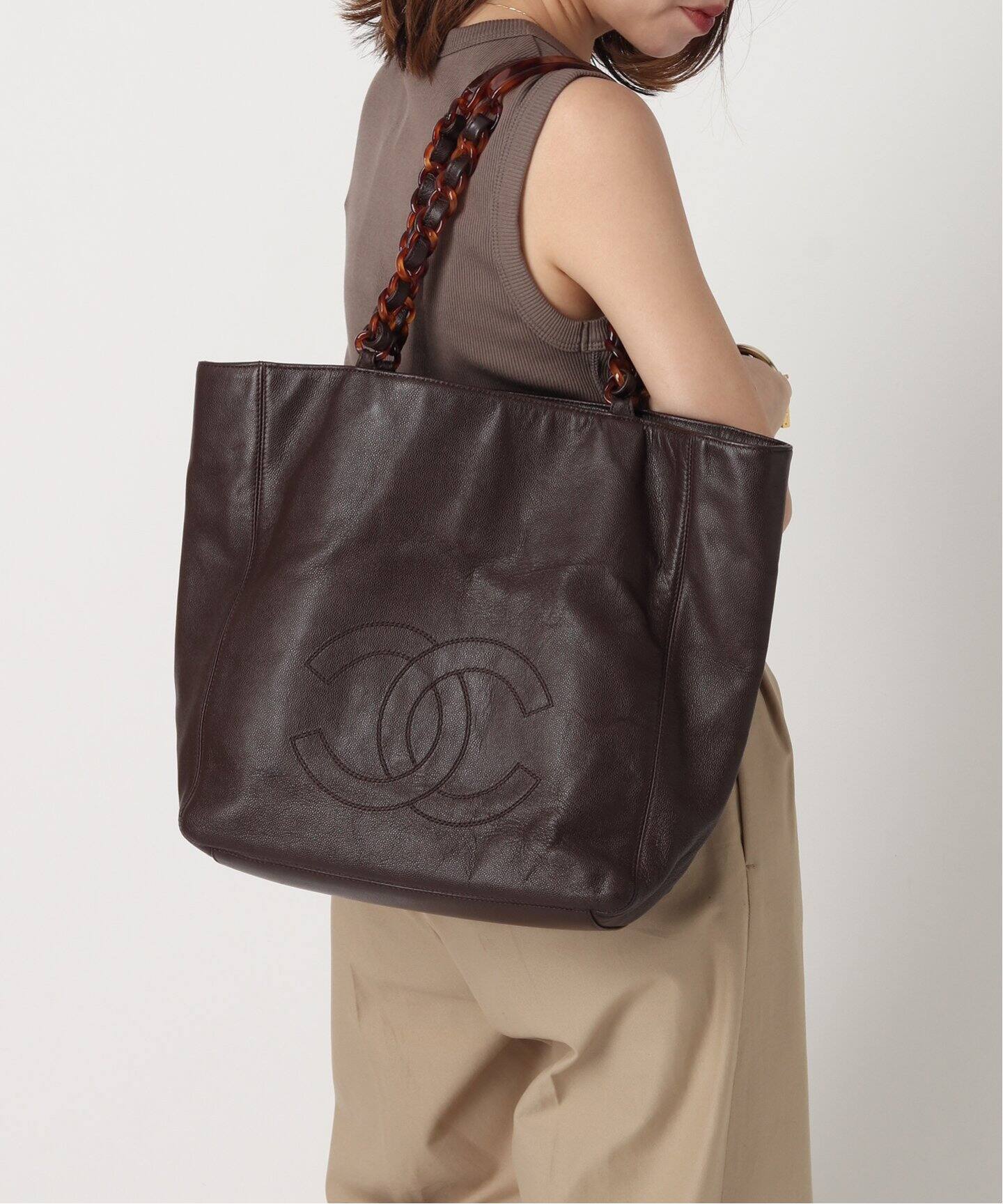 VINTAGE CHANEL/シャネル】 トートバッグ 30（トートバッグ  