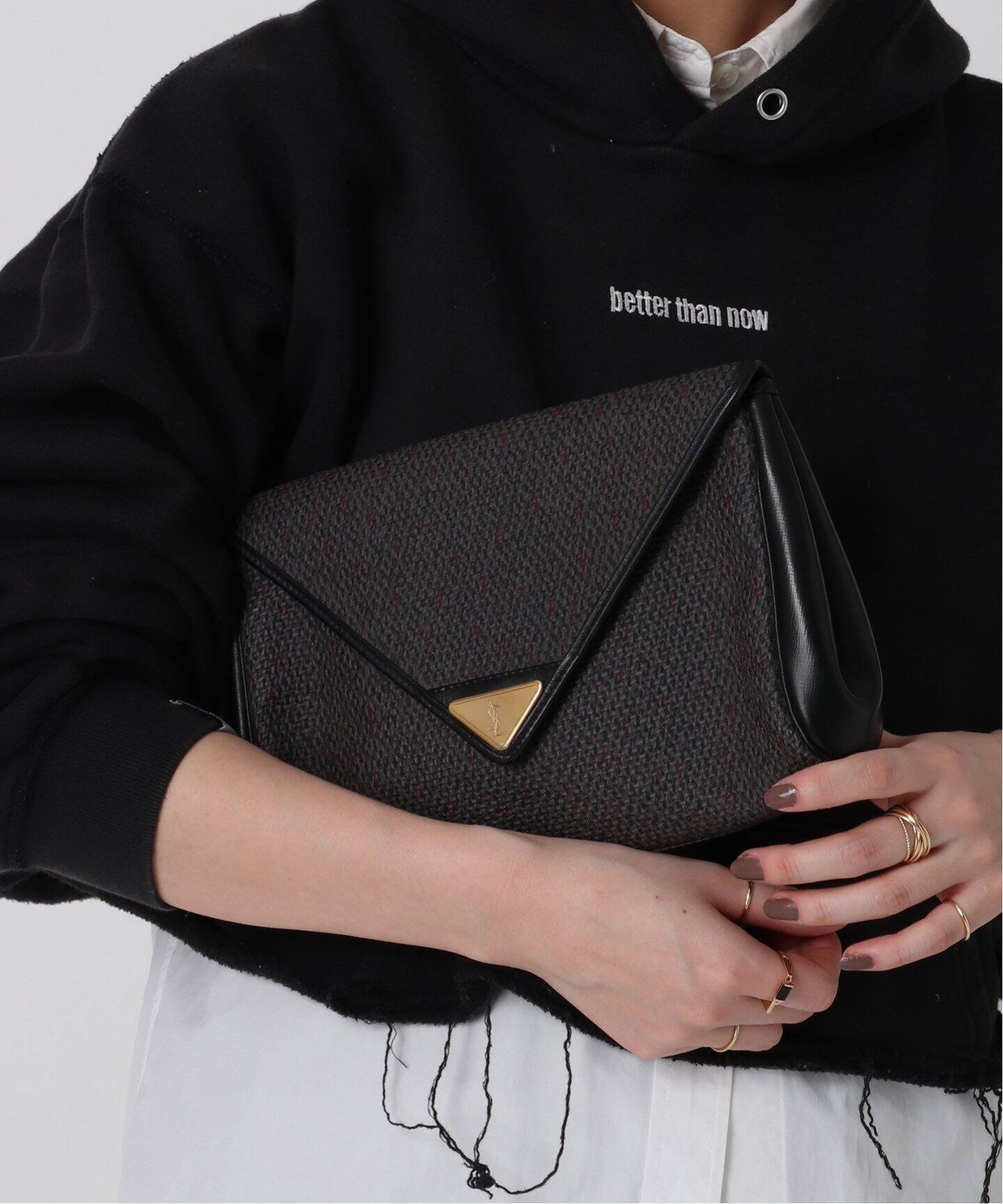 VINTAGE YSL/イヴ サンローラン】クラッチバッグ（クラッチバッグ 