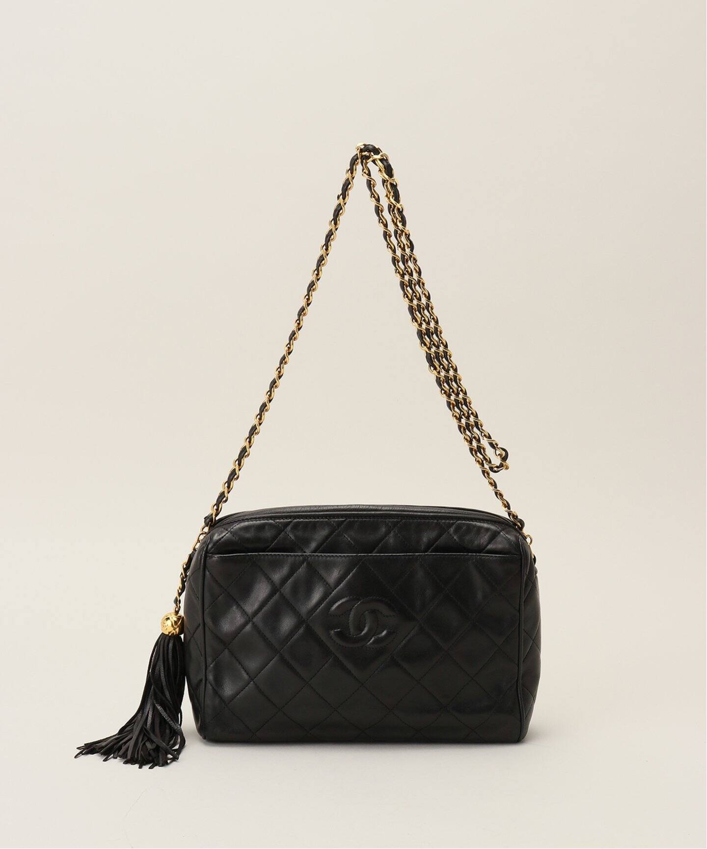 VINTAGE CHANEL/シャネル】マトラッセ タッセルショルダーバッグ 23  