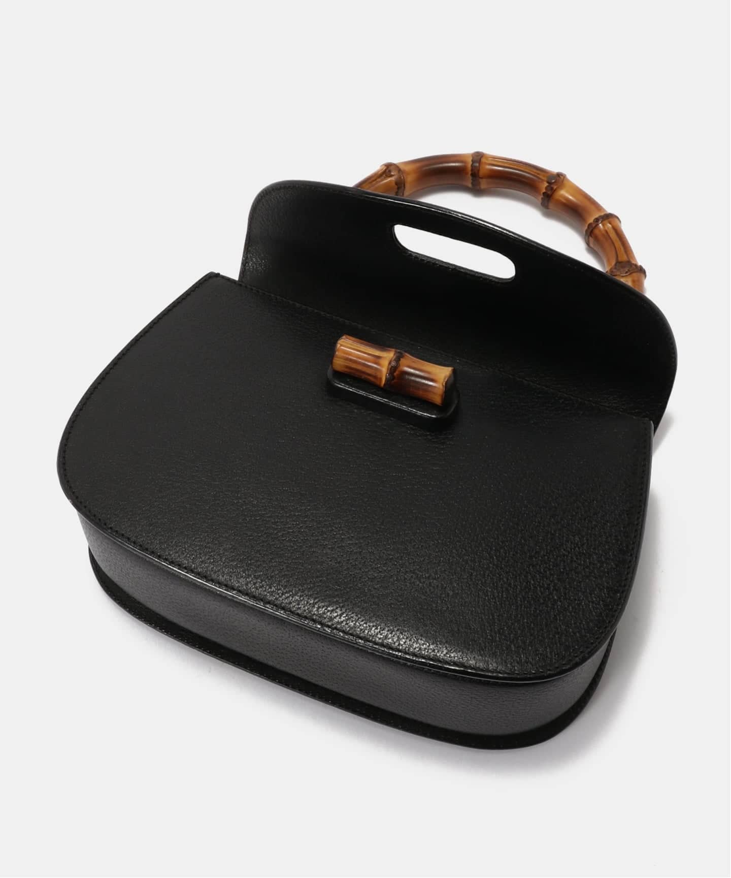 GUCCI ブラックバンブ ハンドバッグ　✨美品✨ヴィンテージ VINTAGE GUCCI/グッチ】Bamboo Classic（ハンドバッグ）｜DECOUVERTE