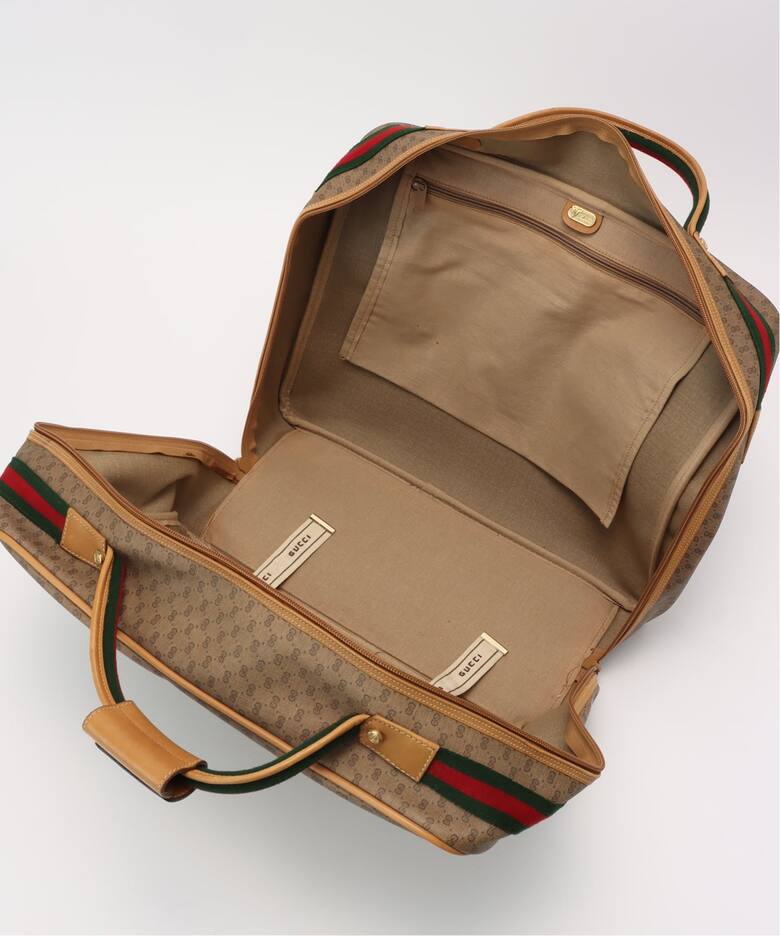 VINTAGE GUCCI /グッチ】ボストンバッグ micro gg（ボストンバッグ 