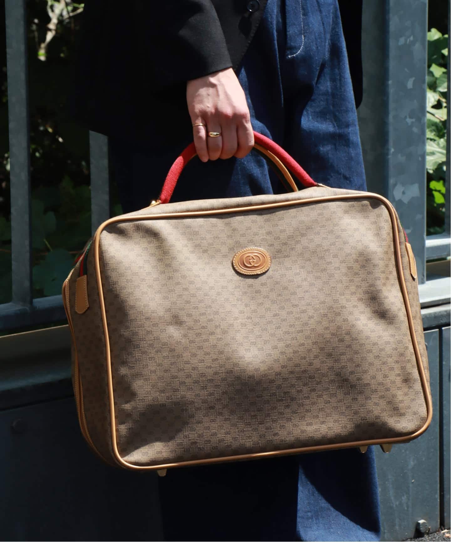 GUCCI グッチ 2way ボストンバッグ マイクロGG オールドグッチ VINTAGE GUCCI /グッチ】ボストンバッグ micro gg（ボストン