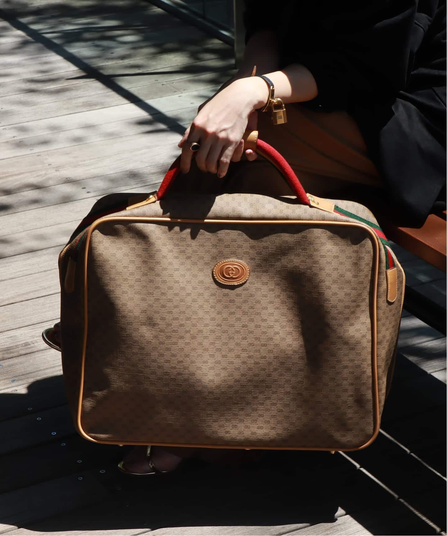 VINTAGE GUCCI /グッチ】ボストンバッグ micro gg（ボストン