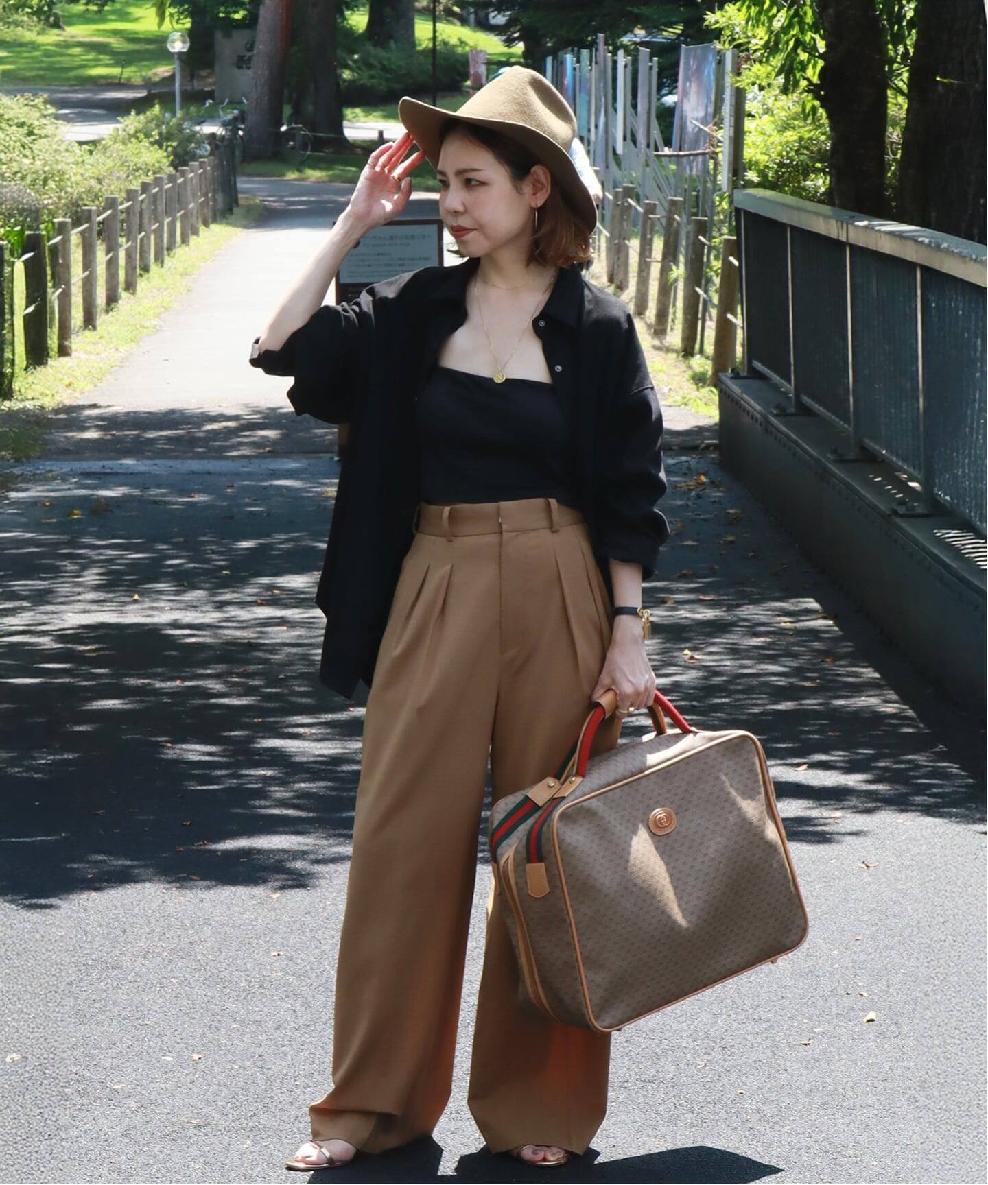 VINTAGE GUCCI /グッチ】ボストンバッグ micro gg（ボストンバッグ