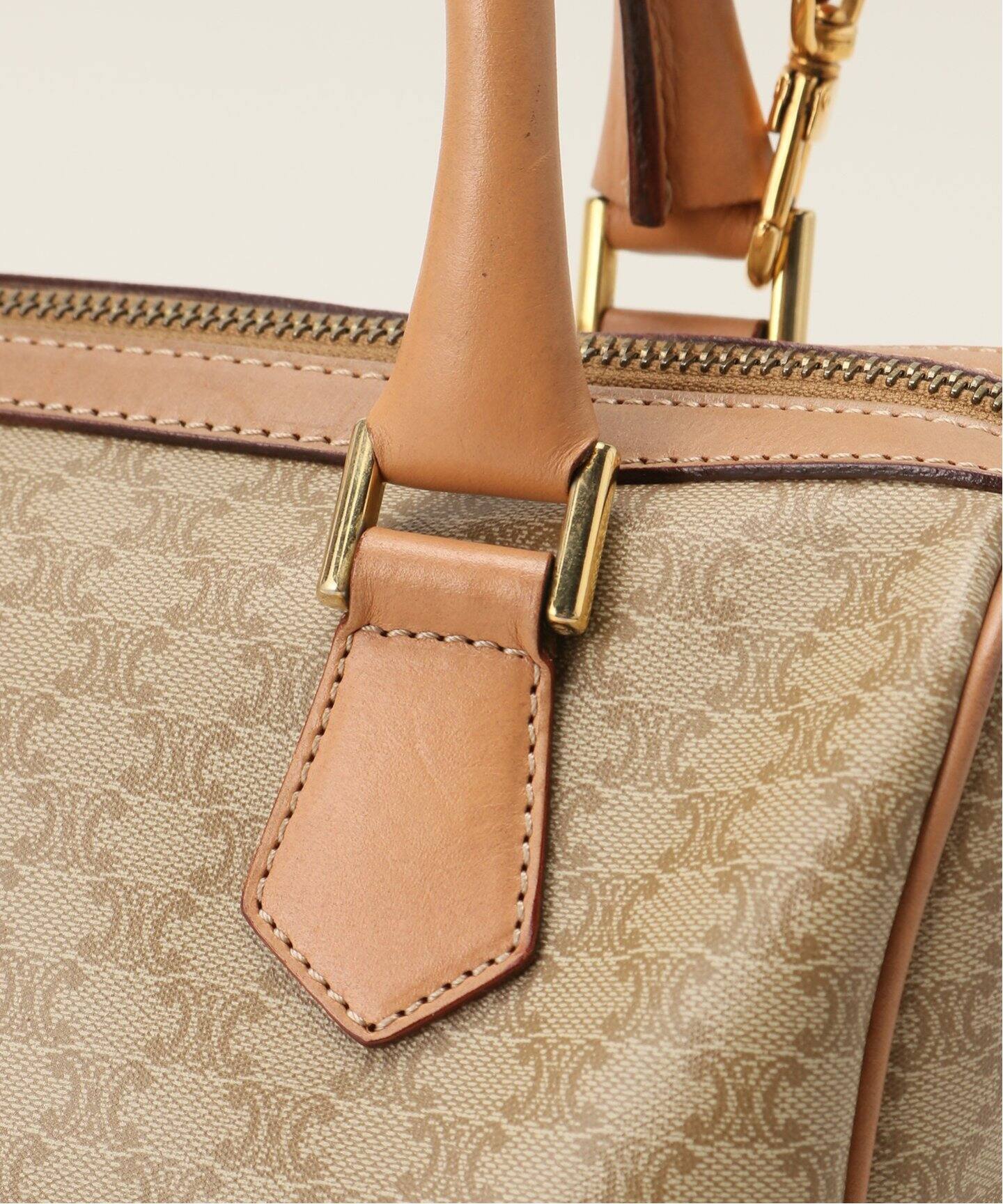 VINTAGE CELINE/セリーヌ】マカダム ボストンバッグ 25（ボストン  