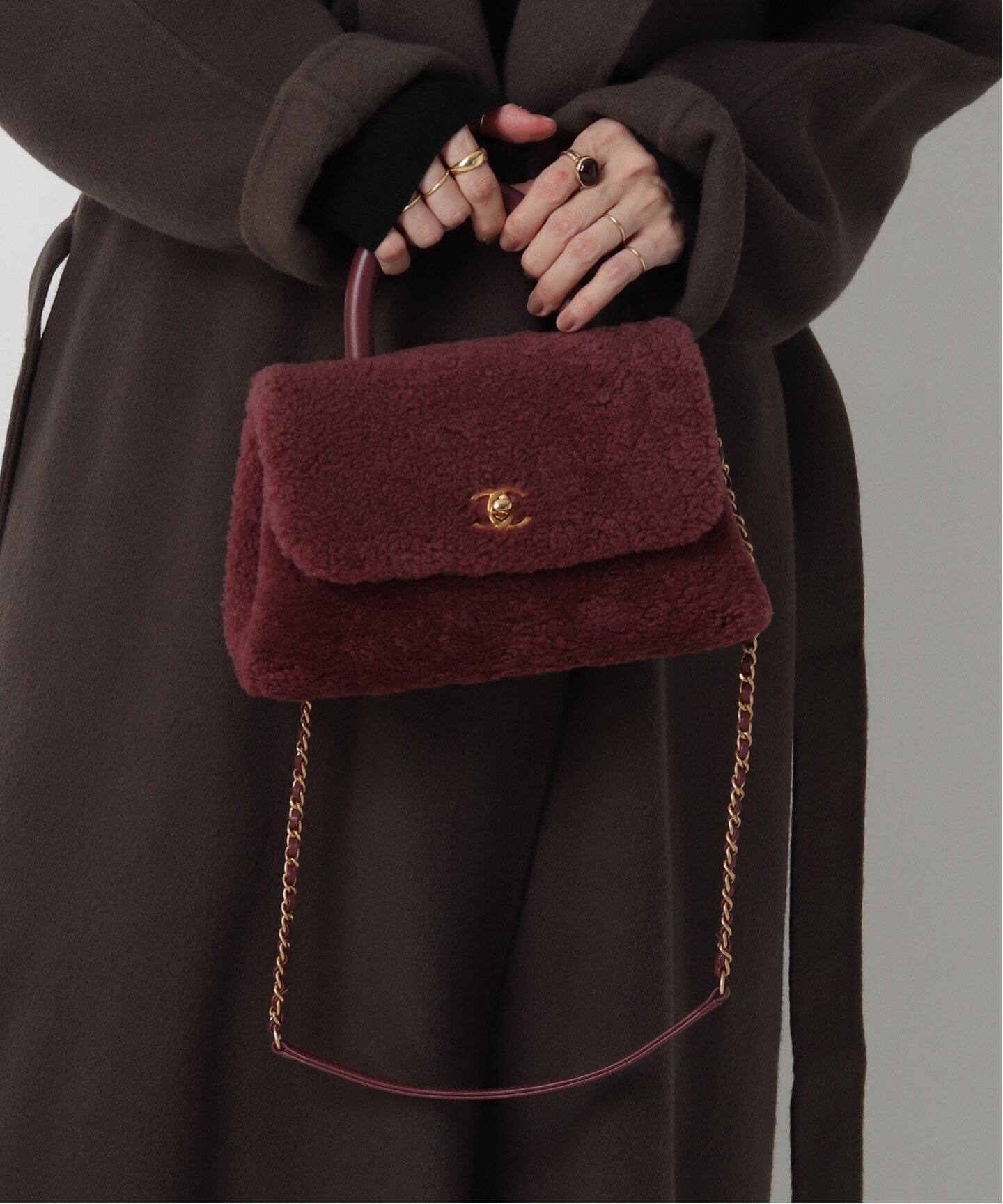 VINTAGE CHANEL/シャネル】ボア 2wayバッグ（ショルダーバッグ 