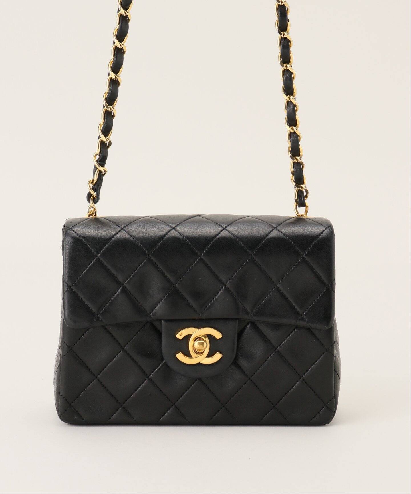 VINTAGE CHANEL/シャネル】 ミニマトラッセチェーンショルダーバッグ  