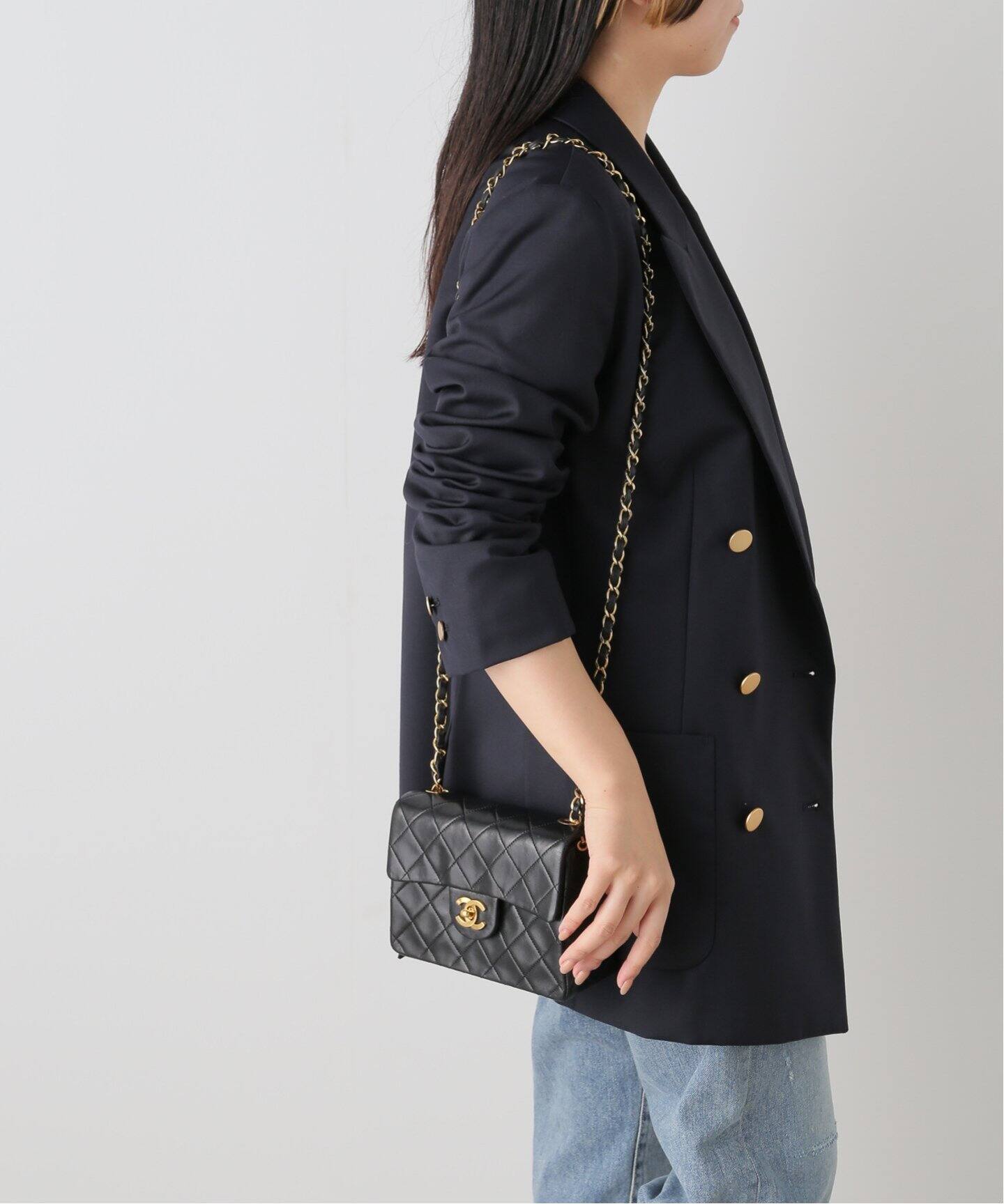 VINTAGE CHANEL/シャネル】 ミニマトラッセチェーンショルダーバッグ  