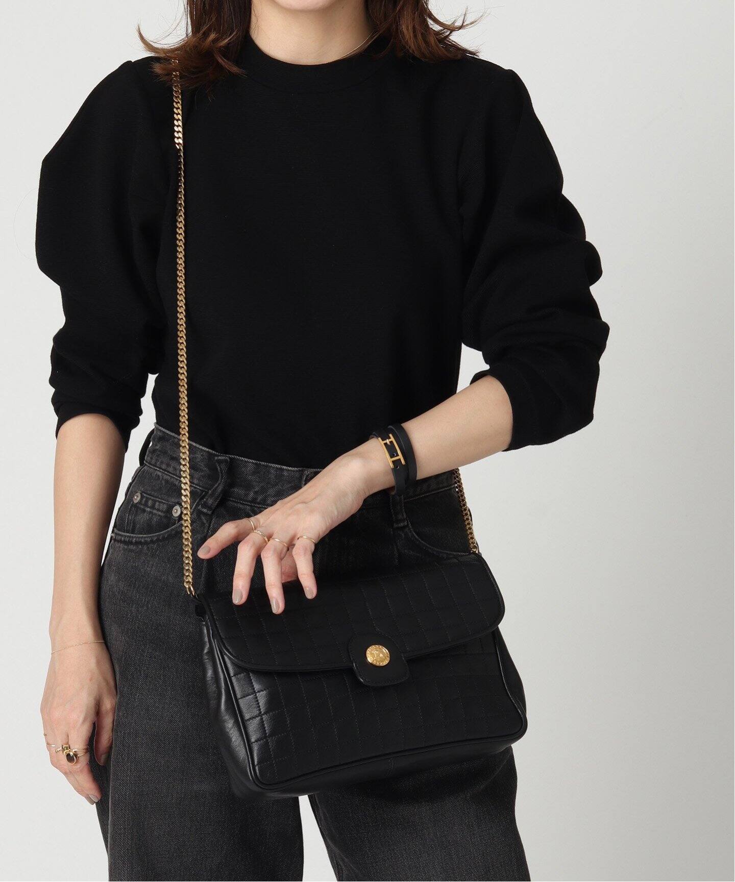 VINTAGE CELINE/セリーヌ】チェーンショルダーバッグ（ショルダー  